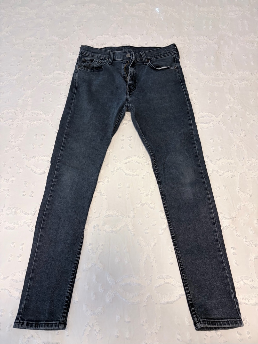Levi's Men's Skinny Jeans in Charcoal Black Wash